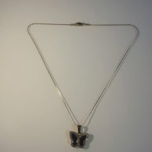SIMPLE NECKLACE AND PENDANT 24 KARAT GOLD PLATED